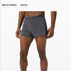 Black Lululemon fast and free short 4"